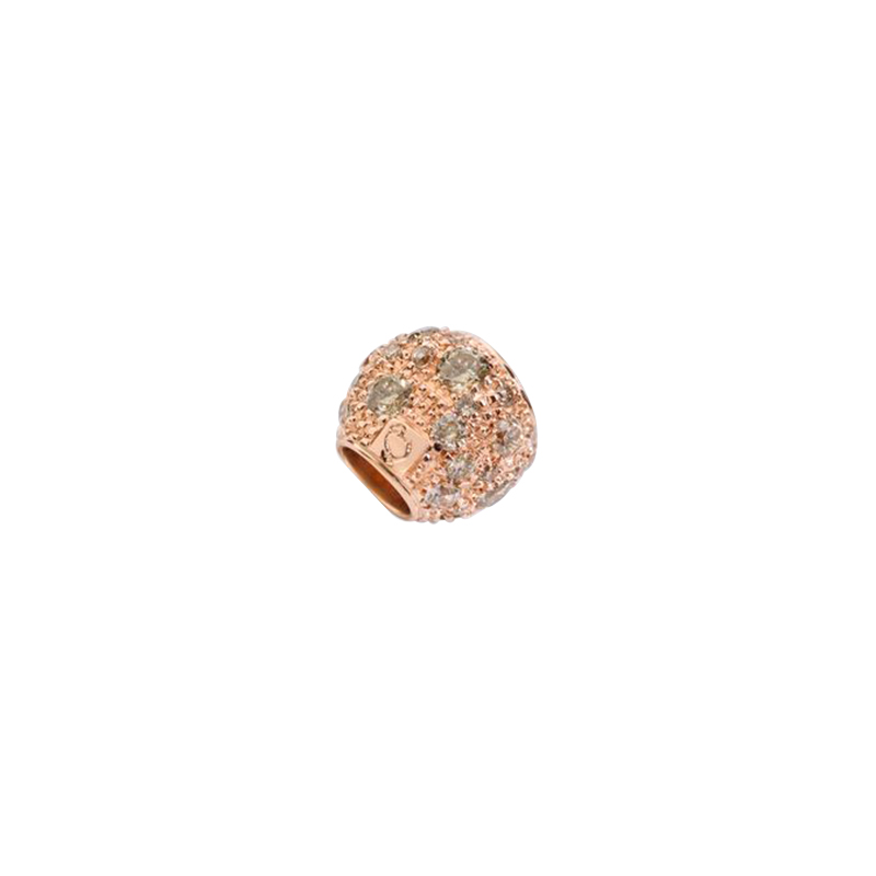 Componente Dodo Pepita Preziosa oro rosa diamante brown