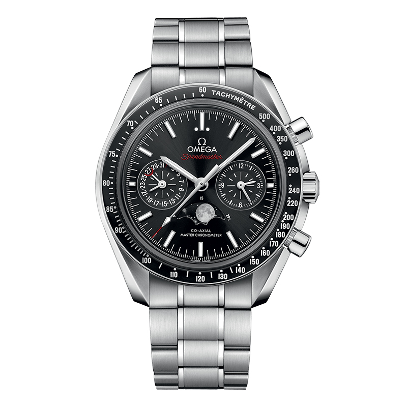 Omega Speedmaster Moonwatch Co&#8209;Axial Master Moonphase chronometer chronograph