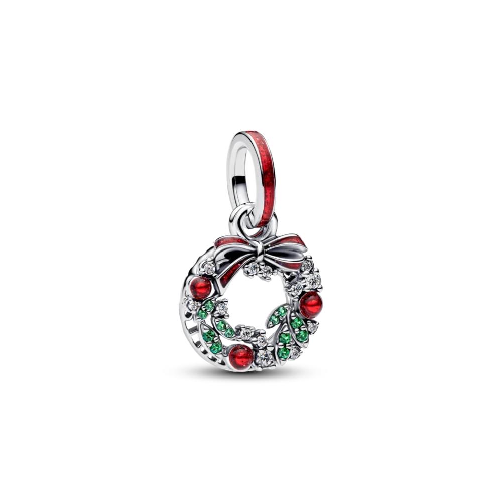 Charm Pandora Pendente Doppio Ghirlanda di Natale