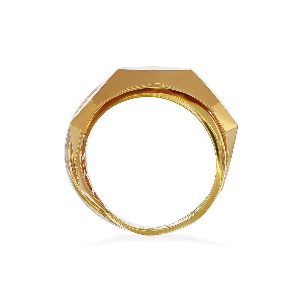 Anello A Fascia Intrecciato in Oro Giallo, Rosa e Bianco 18 Kt