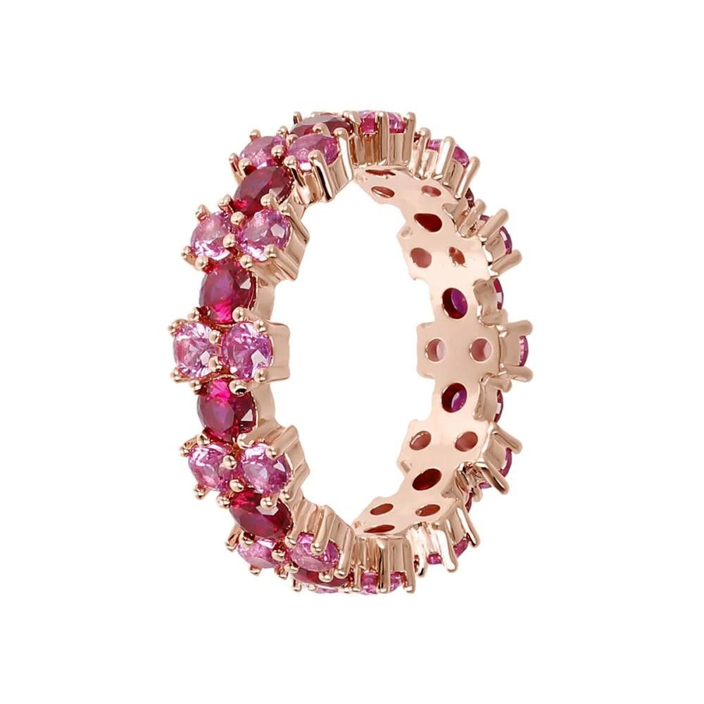 Anello Bronzallure Altissima Veretta Bicolore con Cubic Zirconia
