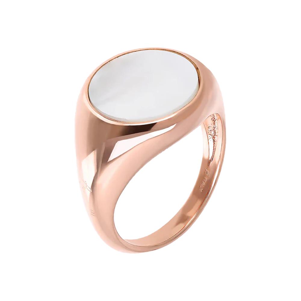 Anello Bronzallure Chevalier Piccolo con Pietra Naturale Piatta