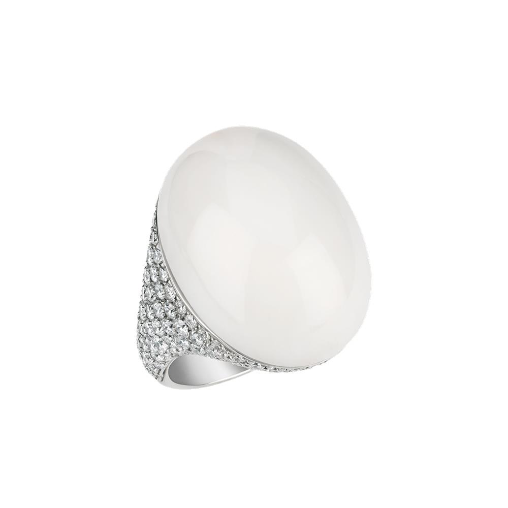 Anello Chantecler Cherie Oro KT 18 Corallo Bianco