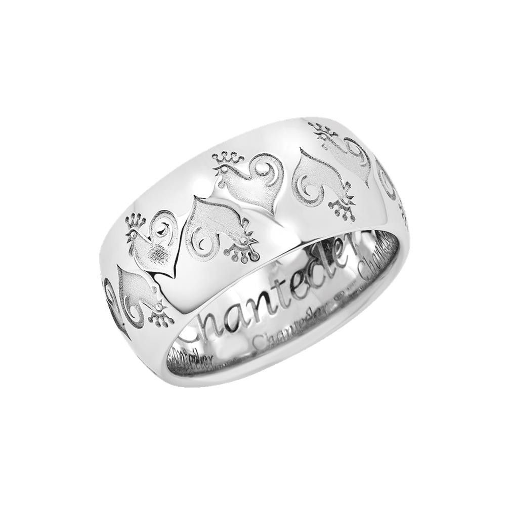 Anello Chantecler Et Voilà Logo Argento