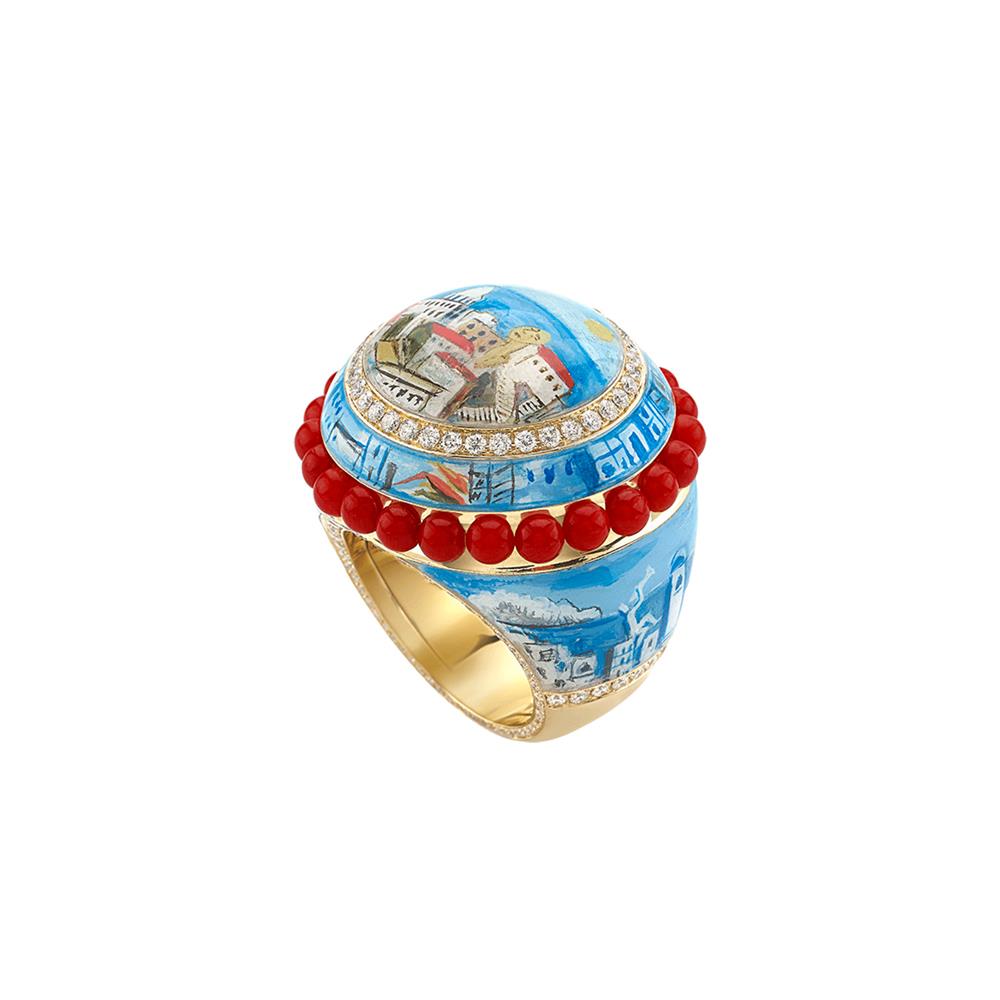 Anello Chantecler Oro KT 18 Miniatura