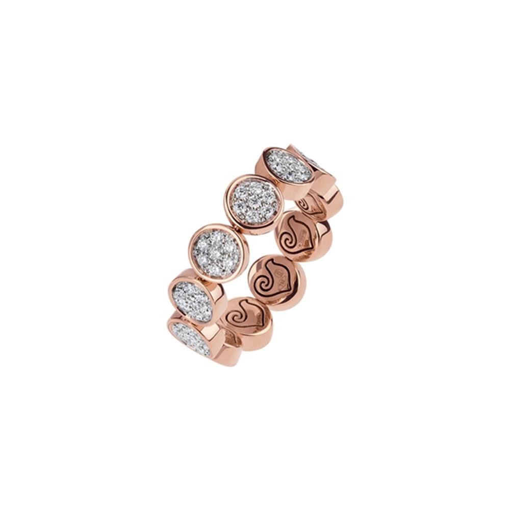 Anello Chantecler Paillettes In Oro Rosa 18Kt