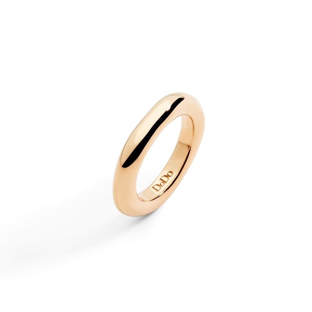 Anello Dodo Pepita In Oro Rosa 9k Modello Slim