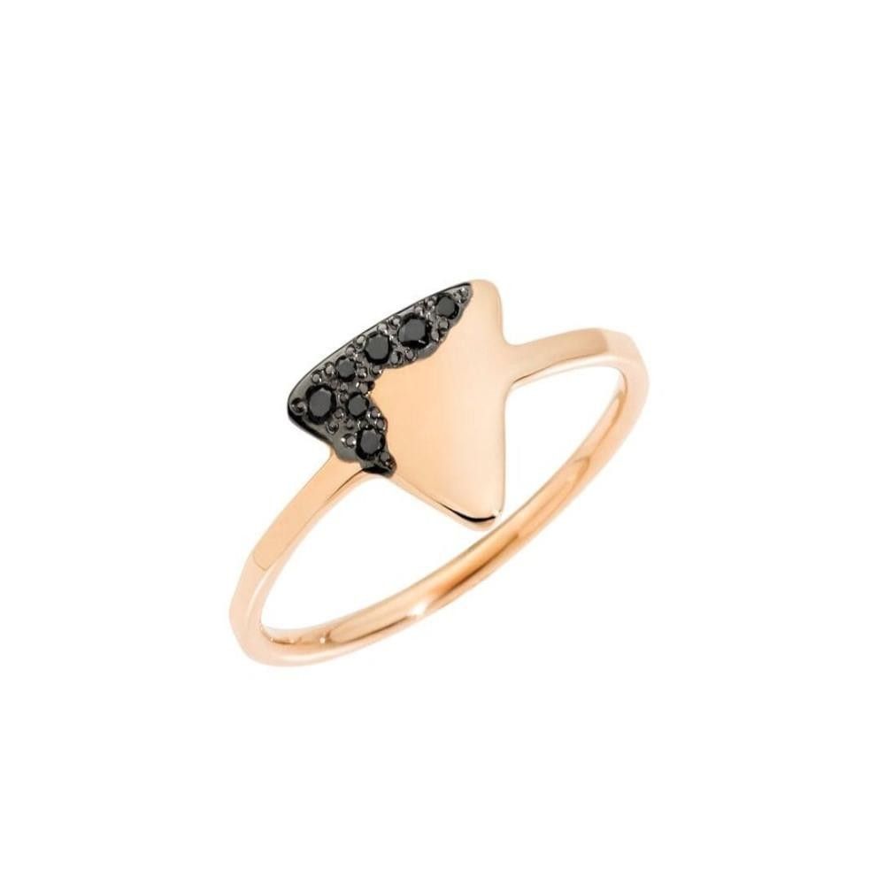 Anello Dodo precious tag Diamanti black