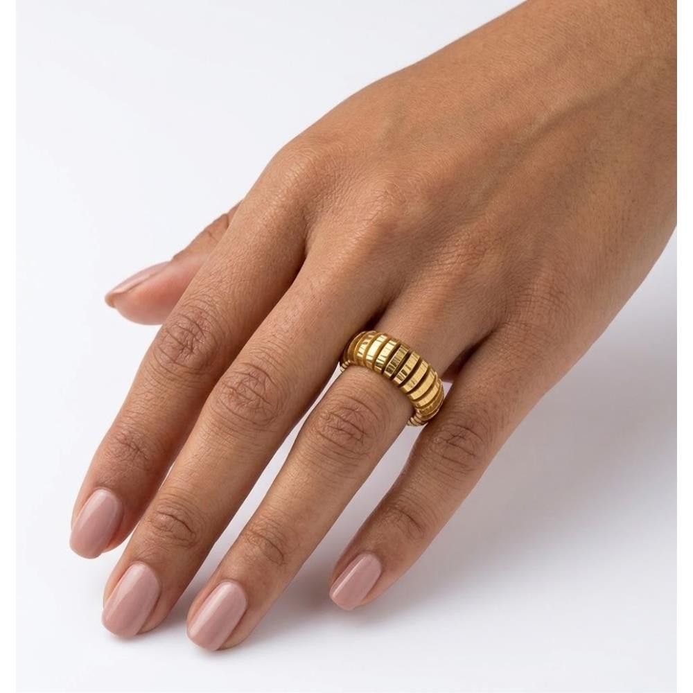 Anello Elastico in Oro Giallo 18 Kt