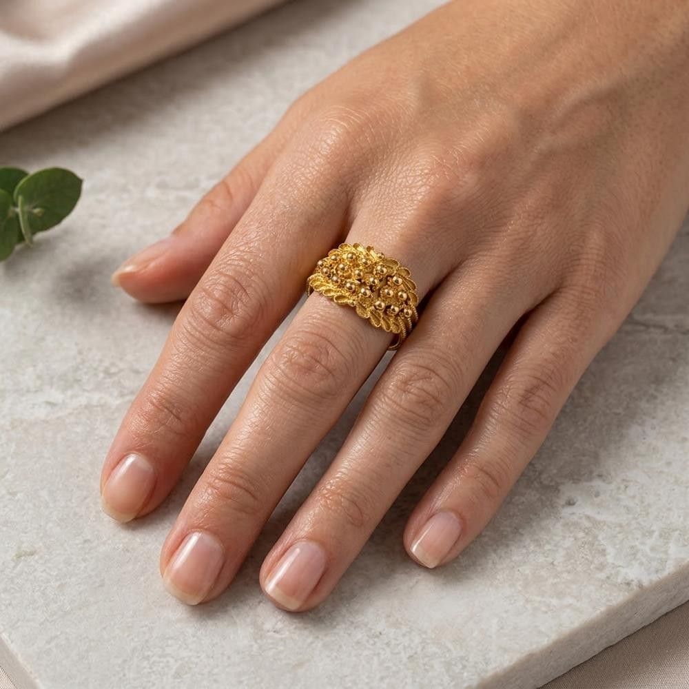 Anello Fede Sarda in Oro Giallo 18 Kt