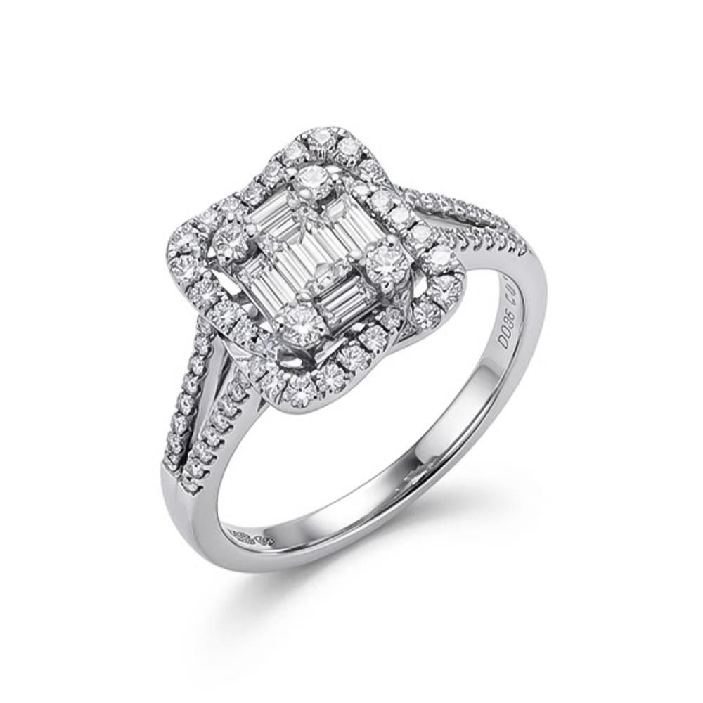 Anello Giorgio Visconti in Oro Bianco 18 Kt e Diamanti