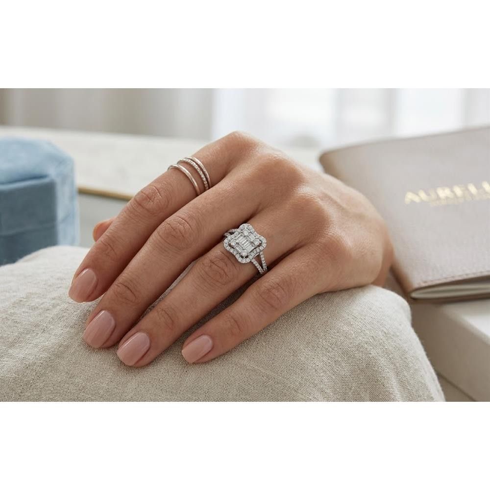 Anello Giorgio Visconti in Oro Bianco 18 Kt e Diamanti