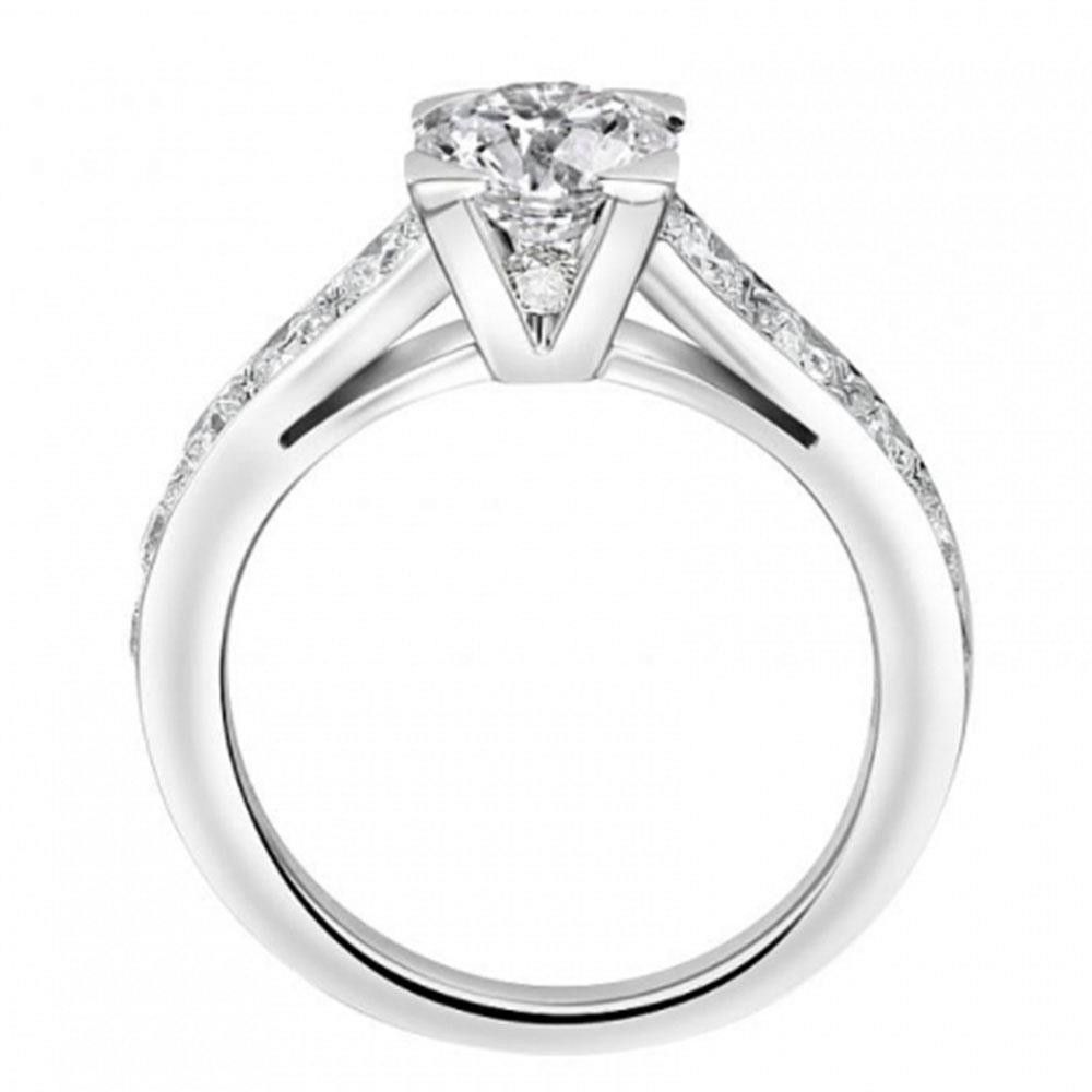 Anello Giorgio Visconti Solitario In Oro Bianco E Diamanti