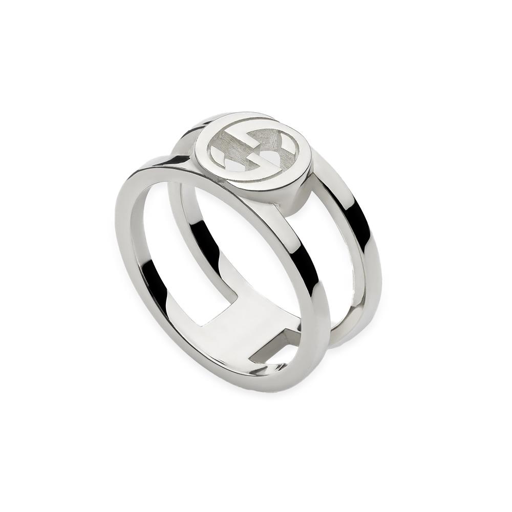 Anello Gucci Interlocking G in Argento