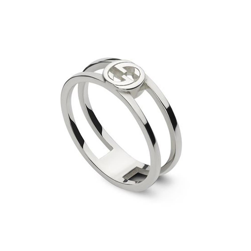 Anello Gucci Interlocking in argento