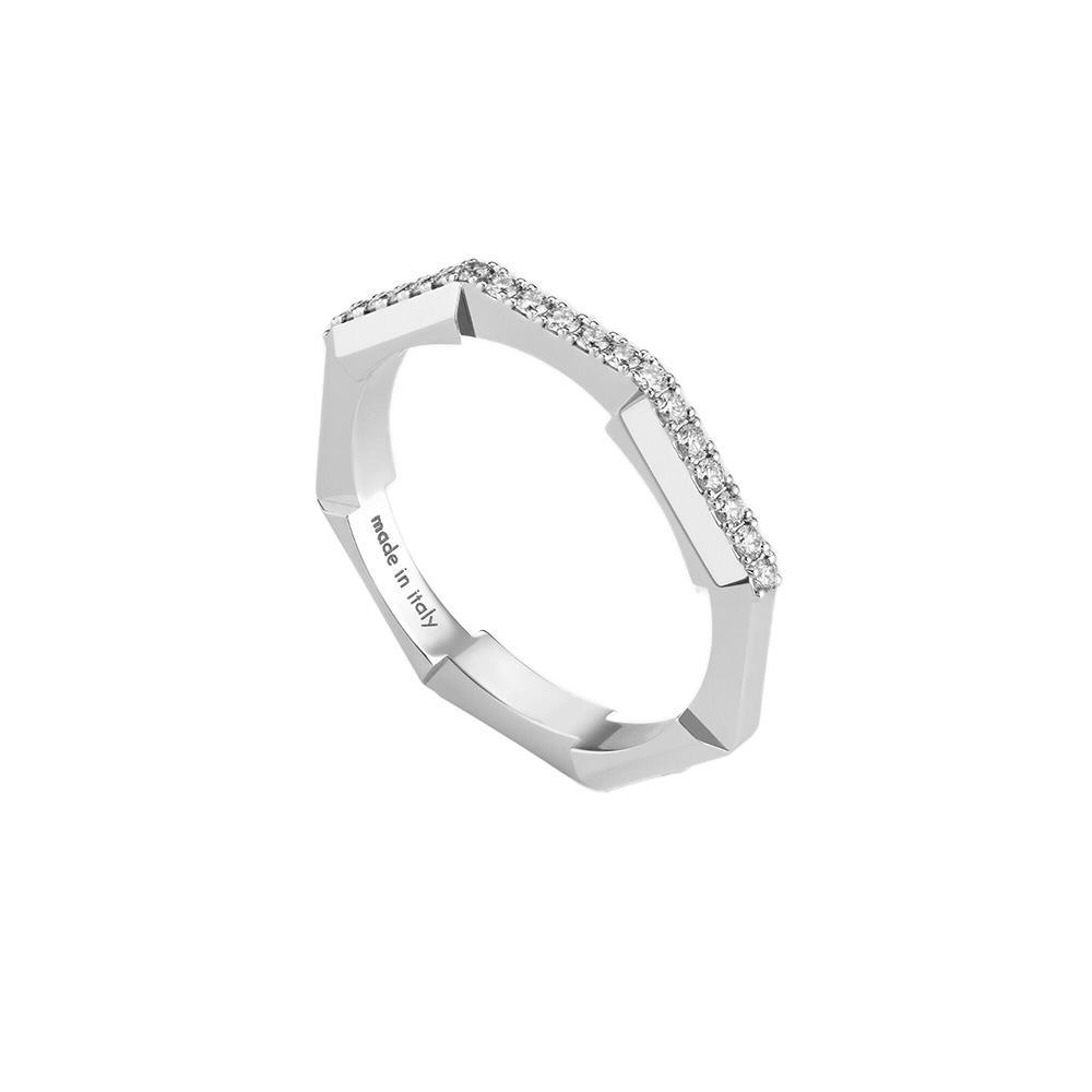 Anello Gucci Link to Love con diamanti