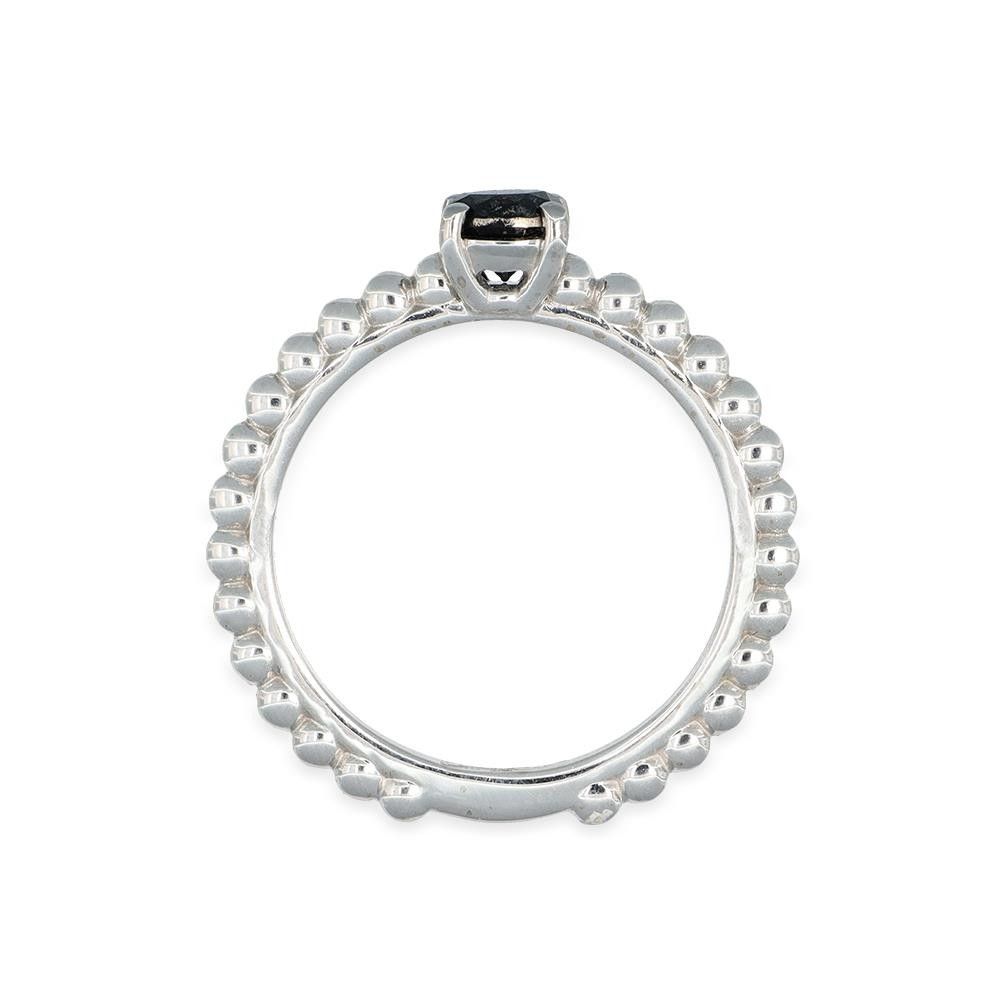 Anello in Oro Bianco 18 Kt e Diamante Fanchy