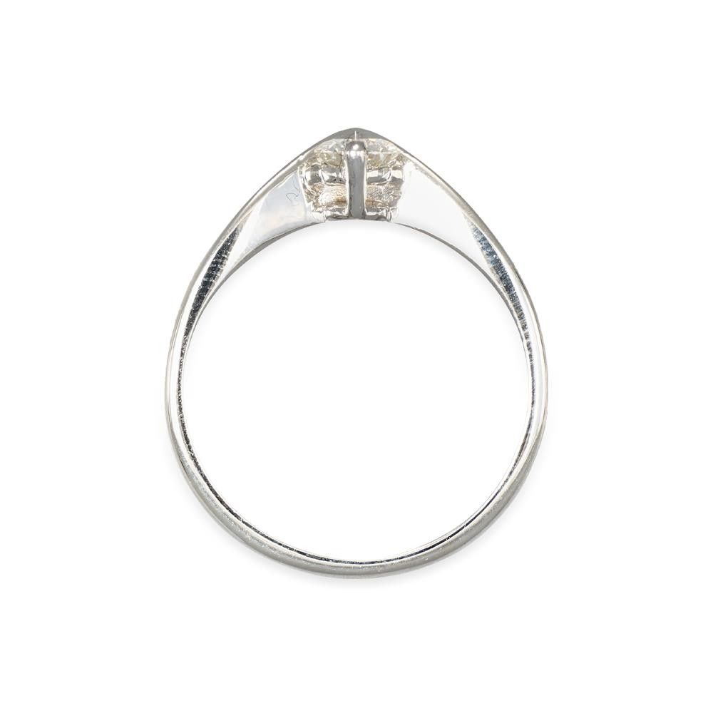 Anello in Oro Bianco 18 Kt e Diamante Shine