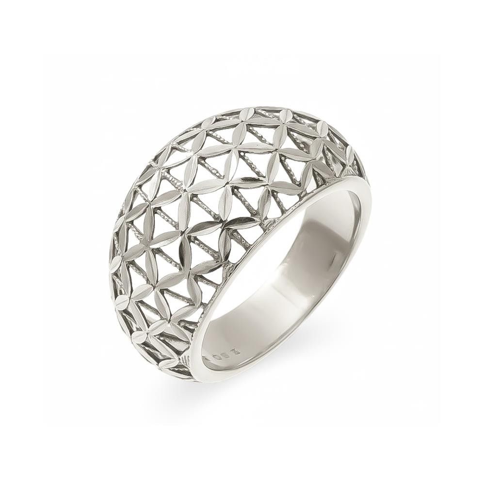 Anello in Oro Bianco 18 Kt