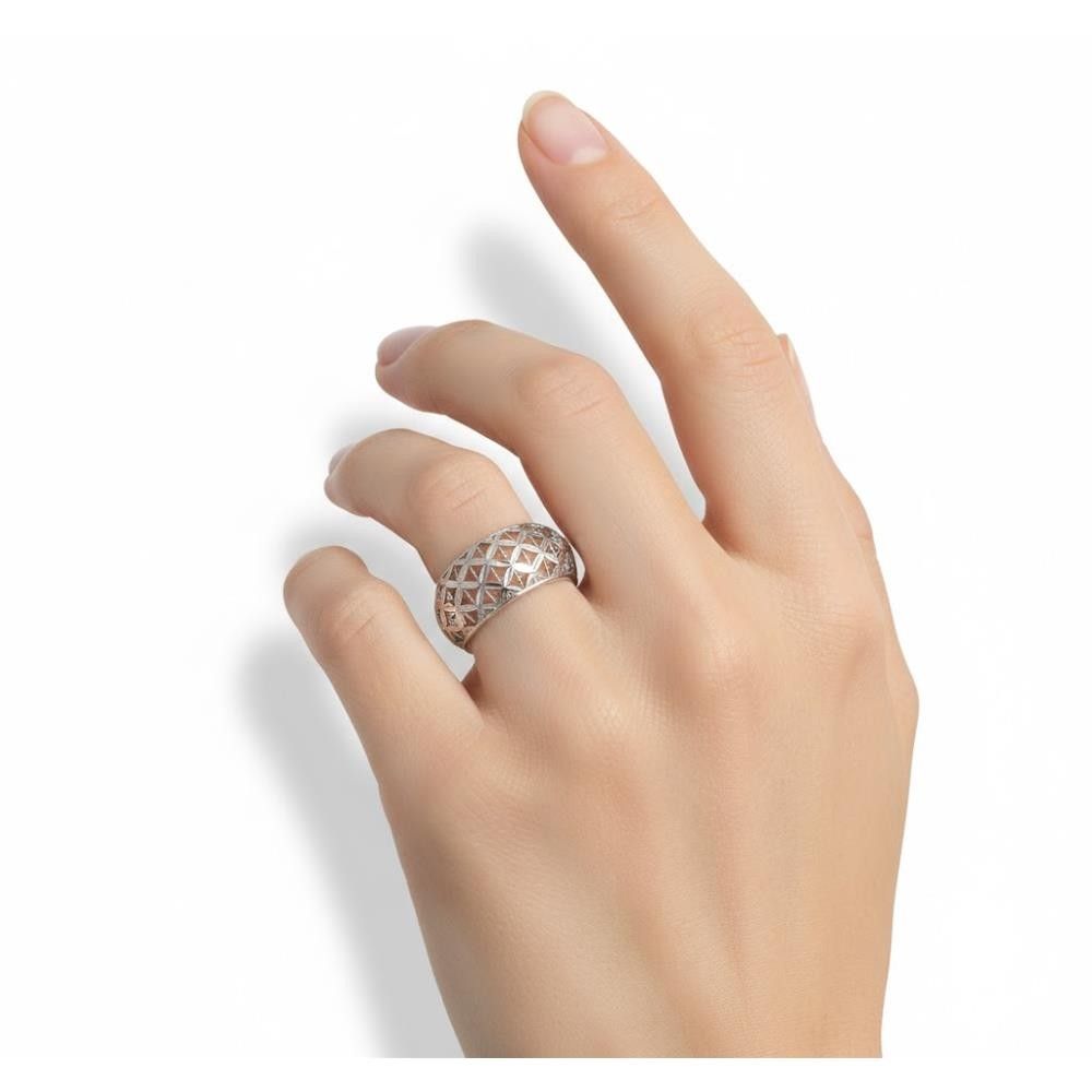 Anello in Oro Bianco 18 Kt