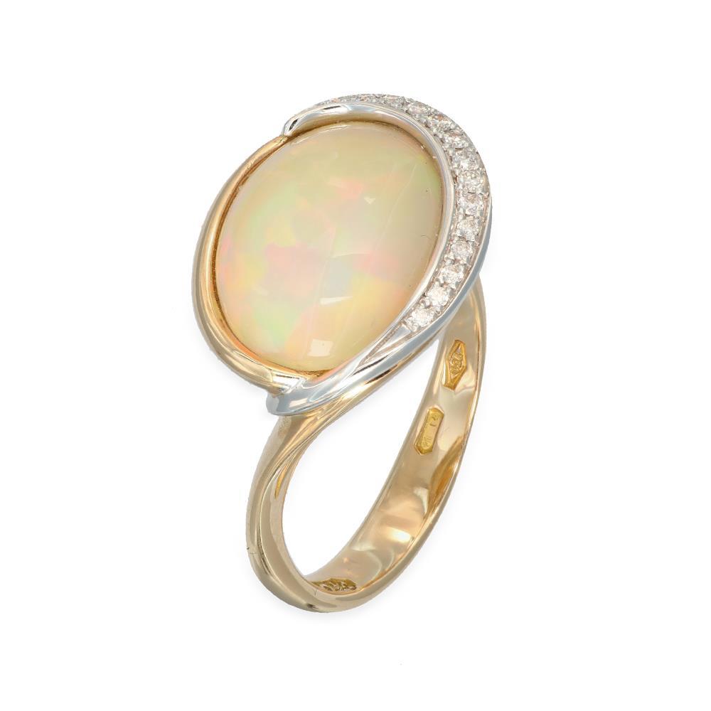 Anello Silvia Kelly In Oro Giallo 18 Kt con Opale