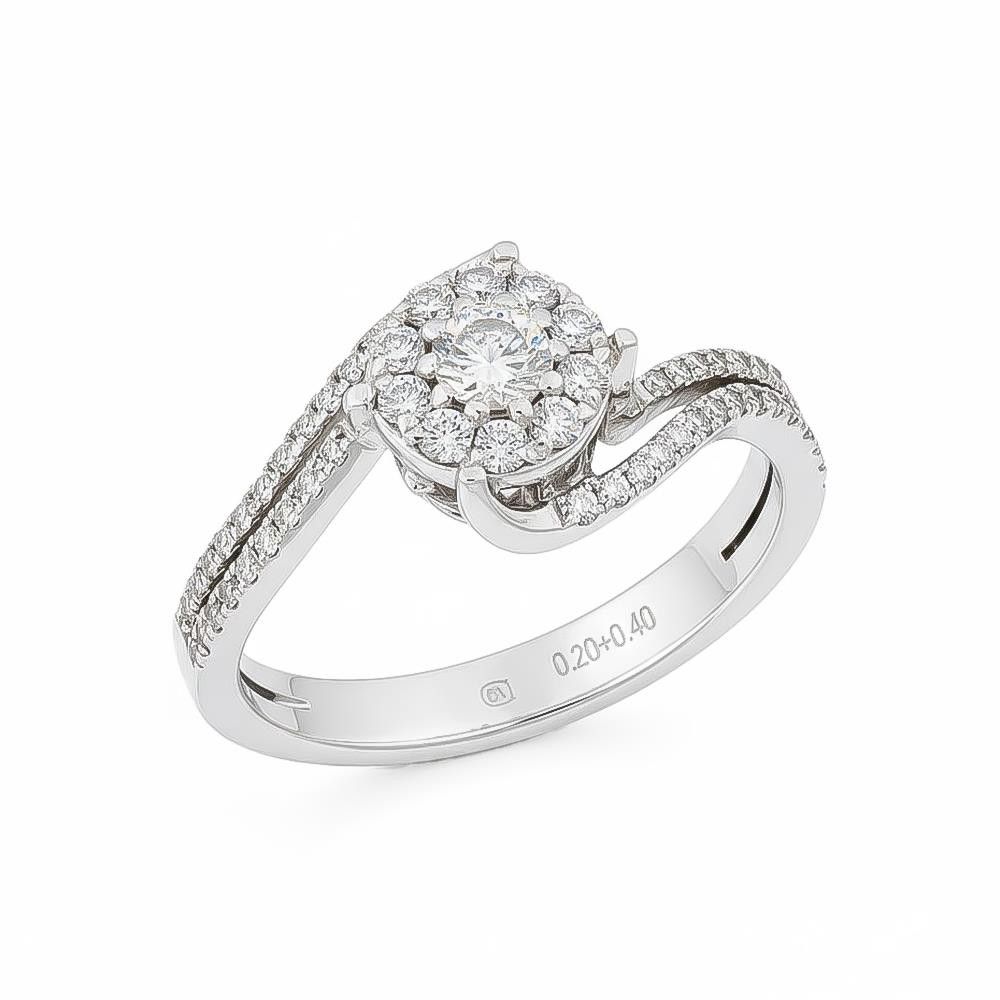 Anello Magic in Oro Bianco 18 Kt e Diamanti
