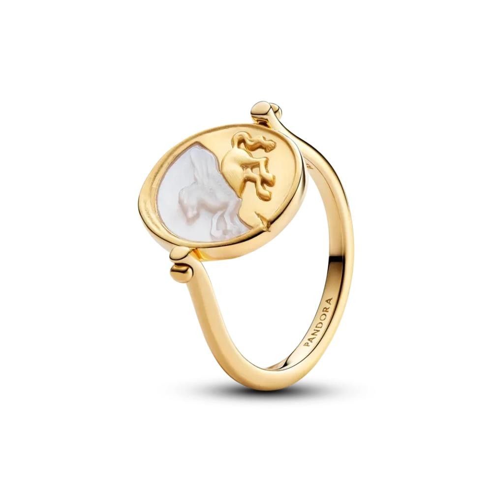 Anello Pandora Medallion Pegaso "Ex Animo" Reversibile