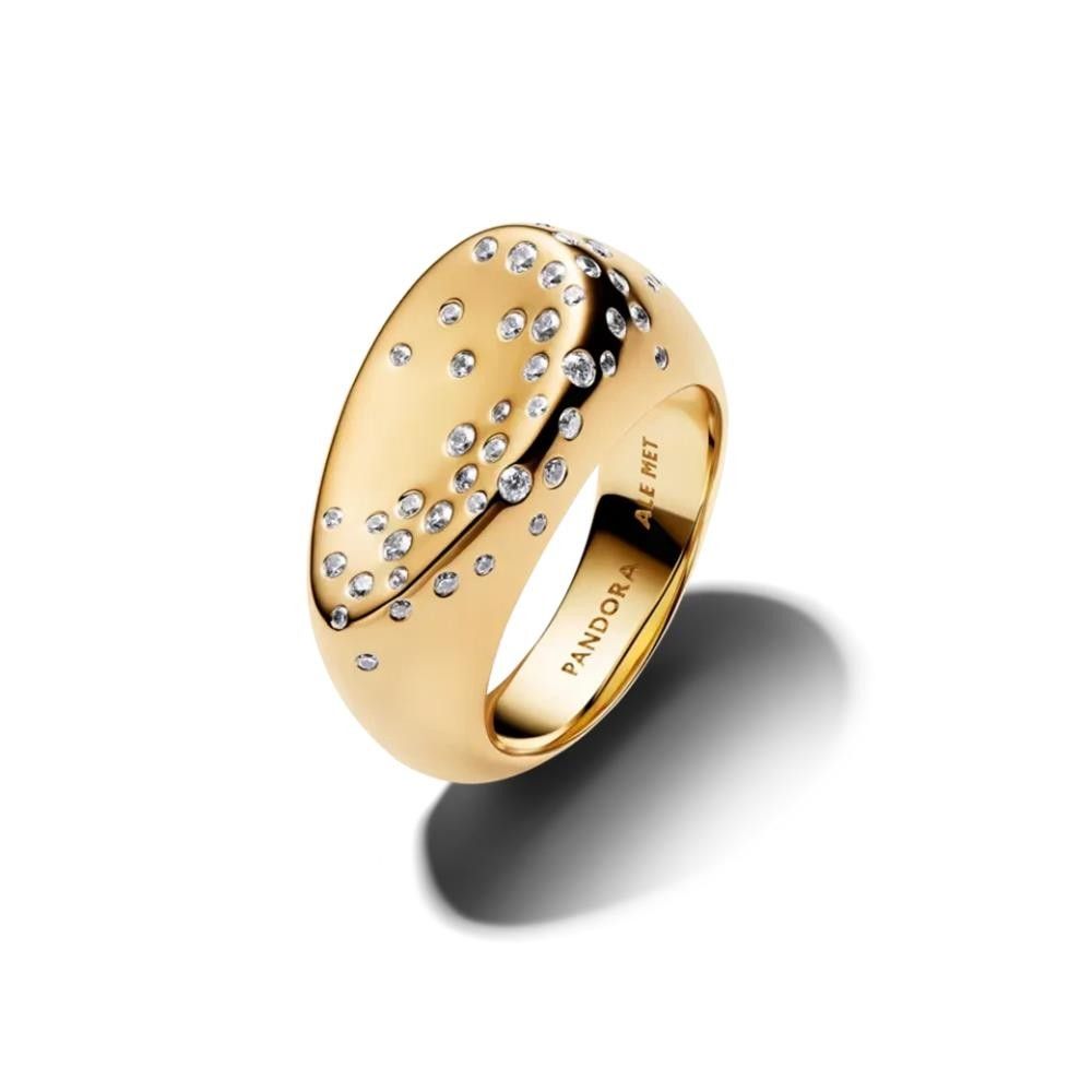 Anello Pandora Sigillo Grande con Pietre Luminose