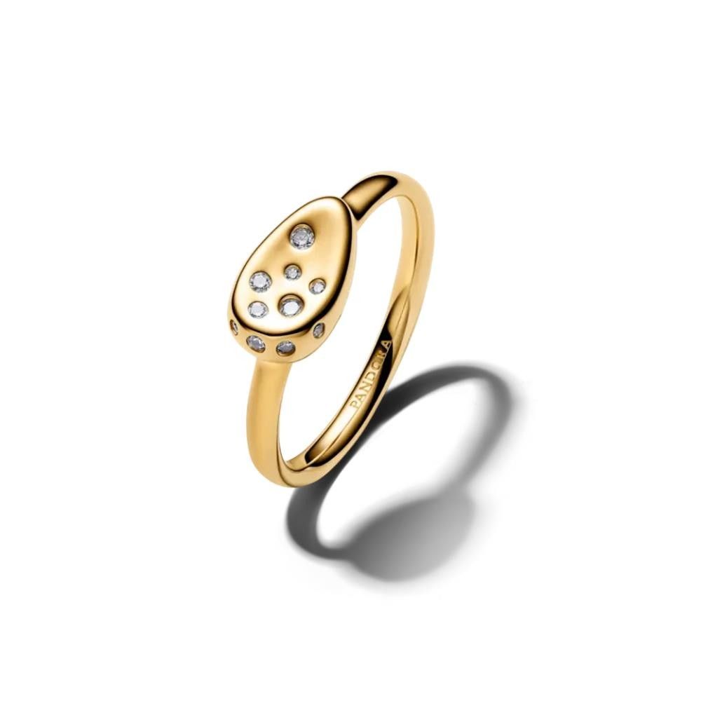 Anello Pandora Sigillo Piccolo con Pietre Luminose
