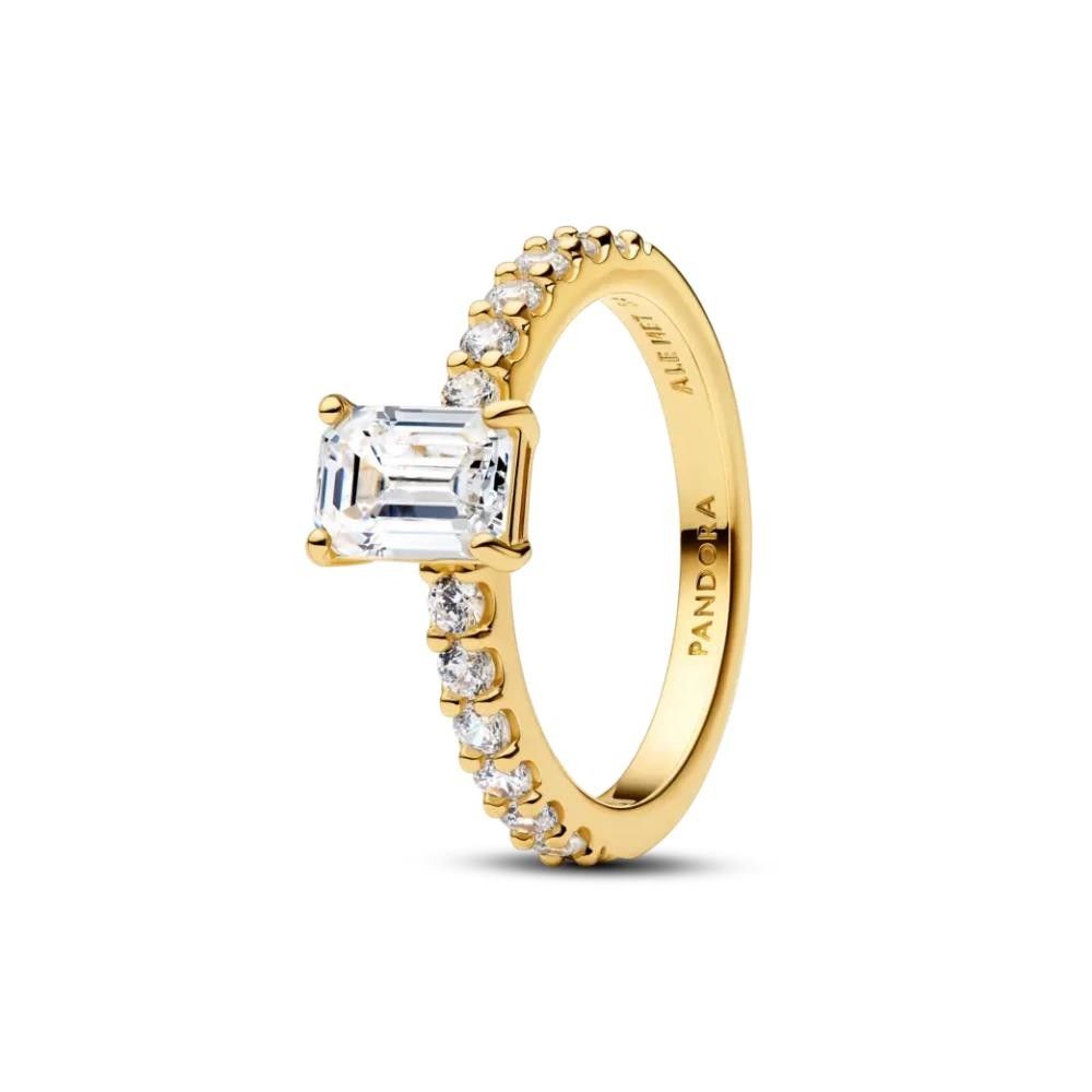 Anello Pandora Taglio Baguette