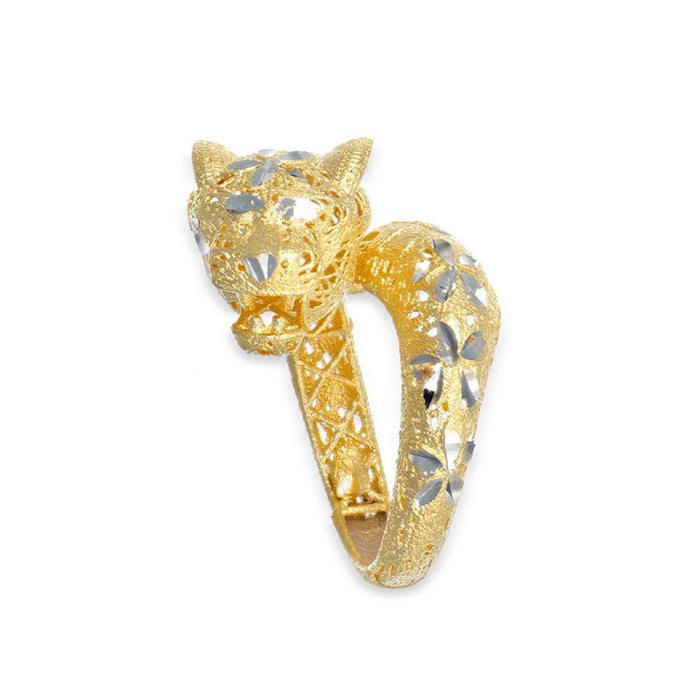 Anello Pantera in Oro Giallo 18 Kt