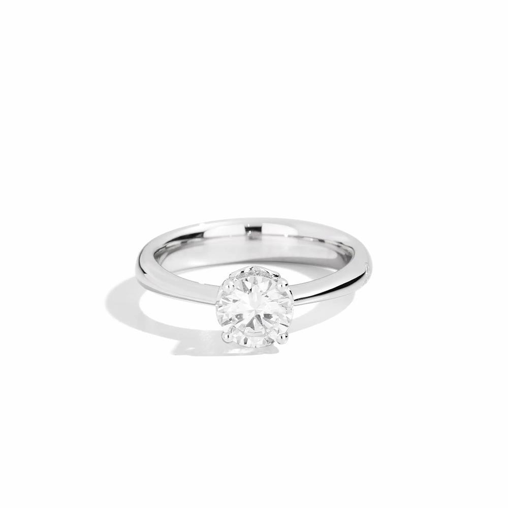 Anello Recarlo Anniversary Solitario in Oro Bianco 18 Kt 0,21 ct.