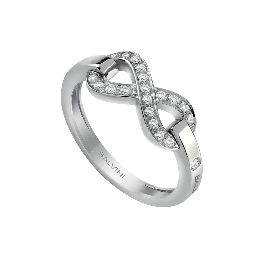 Anello Salvini Infinito In Oro Bianco E diamanti