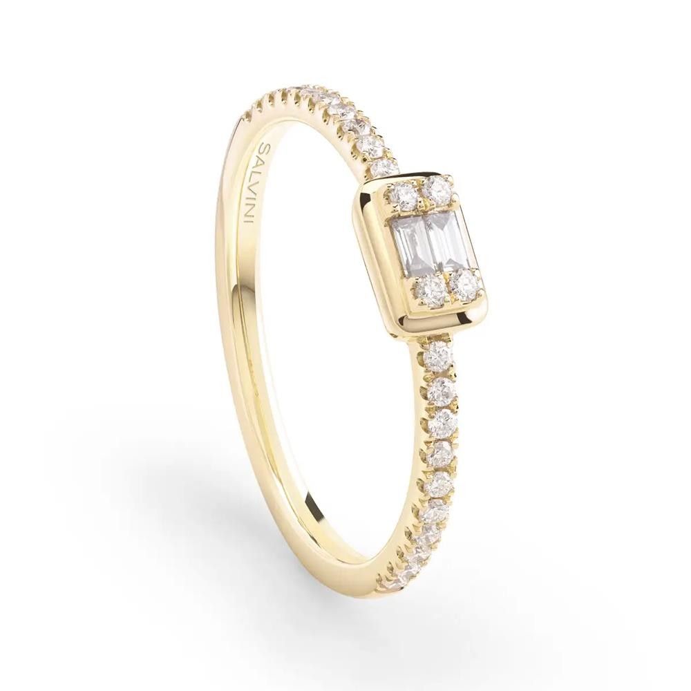 Anello Salvini Magia in Oro Giallo 18 Kt con Diamanti