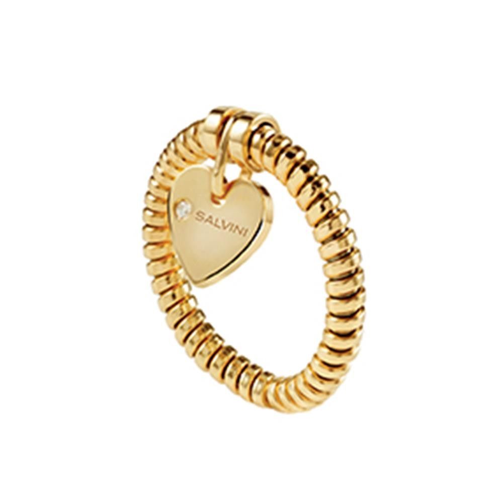 Anello Salvini Minimal Pop Cuore In Oro Giallo E Diamante