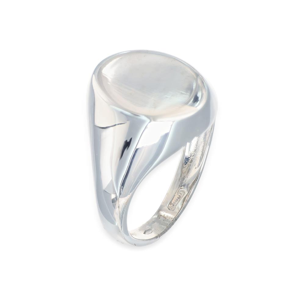Anello Sigillo in Oro Bianco 18 Kt