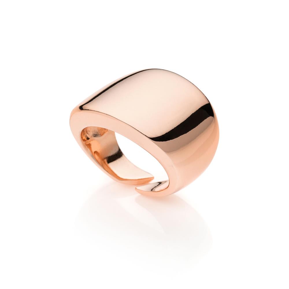 Anello Unoaerre A Fascia in bronzo rosa a fascia