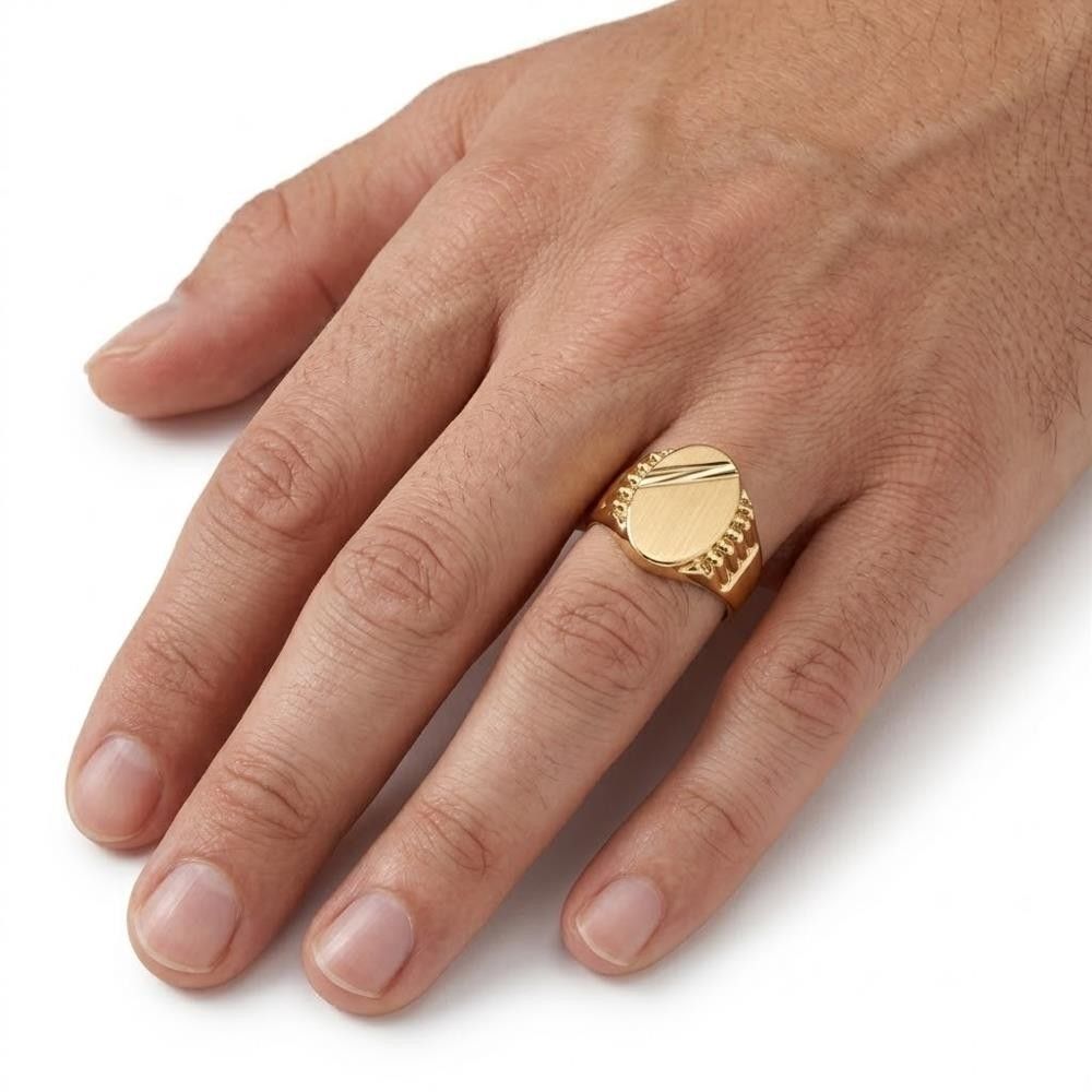 Anello Uomo in Oro Giallo 18 Kt