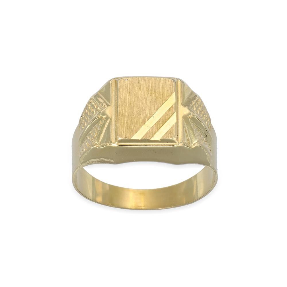 Anello Uomo Sigillo in Oro Giallo 18 Kt