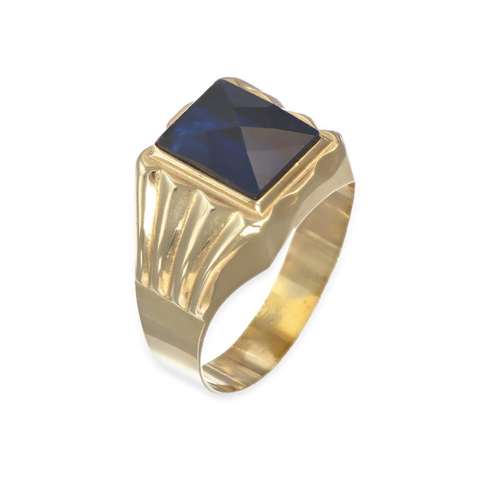 Anello Uomo Sigillo in Oro Giallo 18 Kt