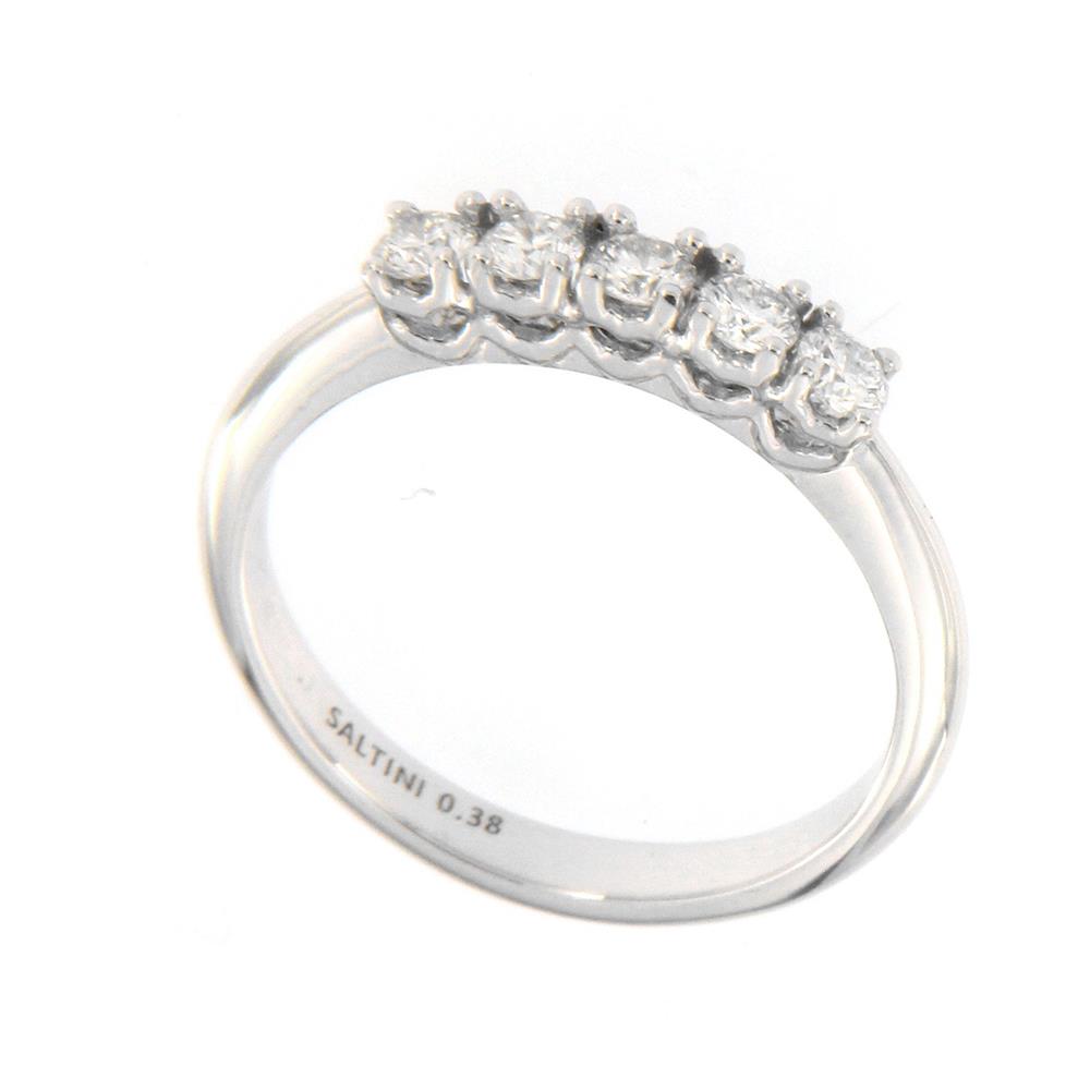 Anello Veretta 5 Diamanti 0,38 Carati
