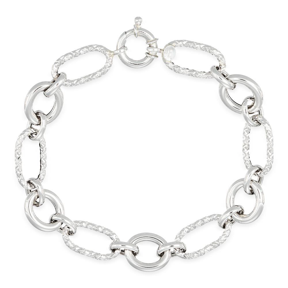 Bracciale a Catena in Bianco 18 Kt