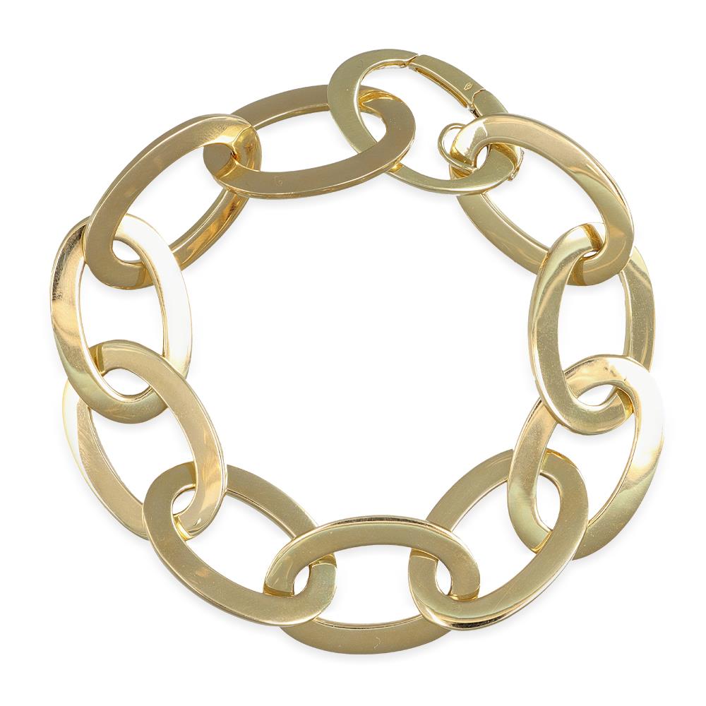 Bracciale a Catena in Oro Giallo 18 Kt