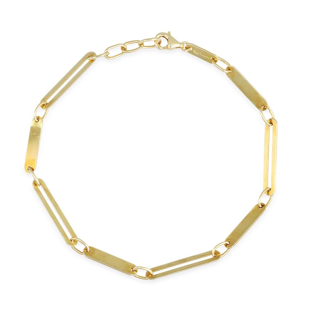 Bracciale a Catena in Oro Giallo 18 Kt