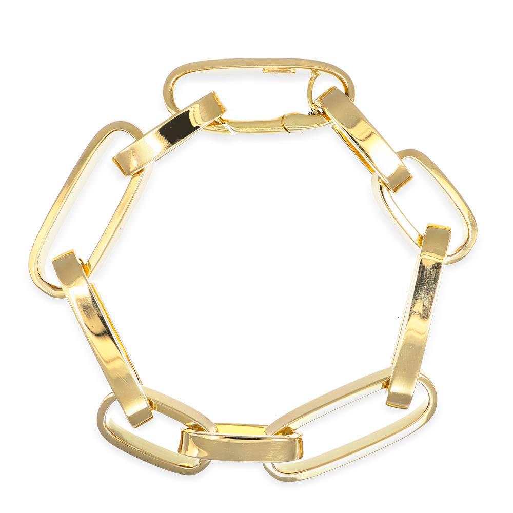 Bracciale a Catena in Oro Giallo 18 Kt