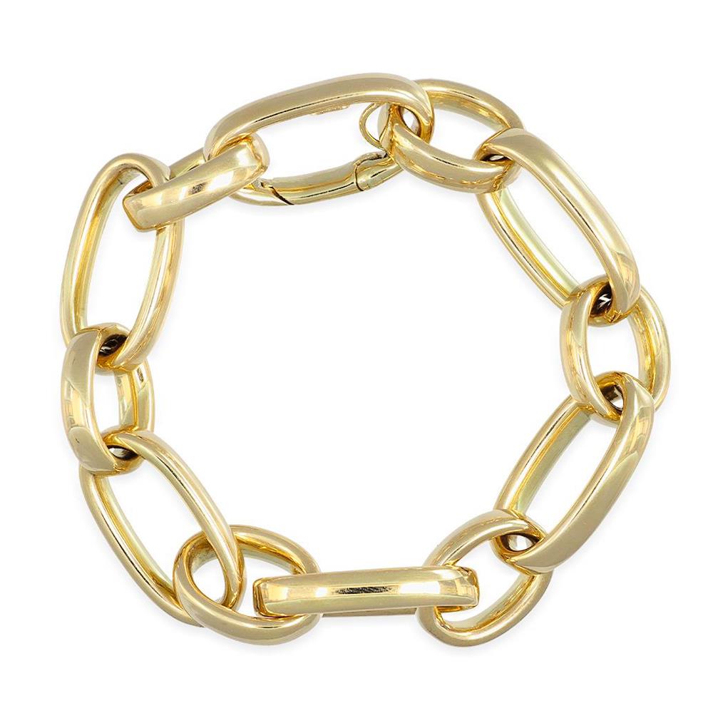 Bracciale a Catena in Oro Giallo 18 Kt