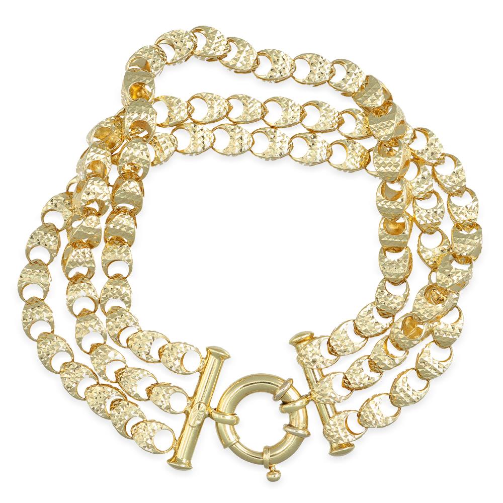 Bracciale a Maglie in Oro Giallo 18 Kt