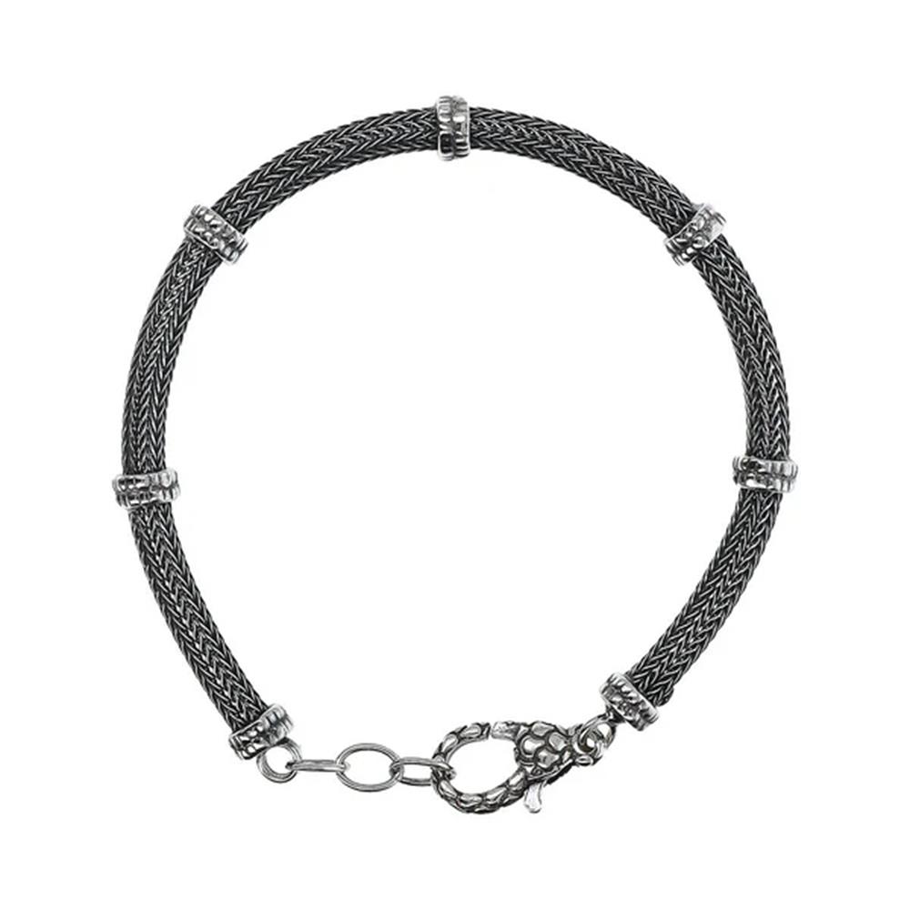 Bracciale Albert M Catena Spiga con Rondelle Texture