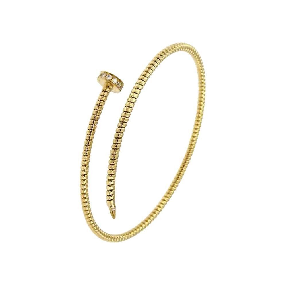 Bracciale Rigido DUOWEI Con Topolino/ratto In Acciaio Placcato Oro 18k - Gioiello Per Donna