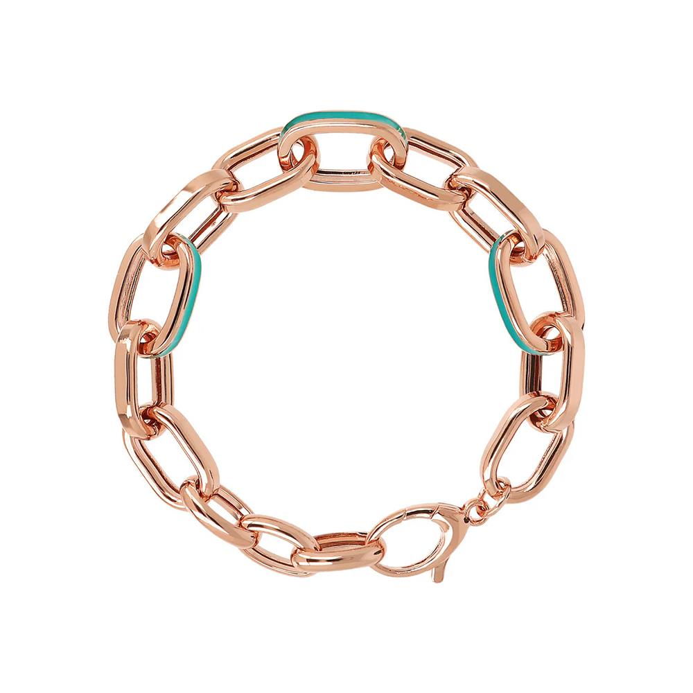 Bracciale Bronzallure con Maglie Ovali Smaltate